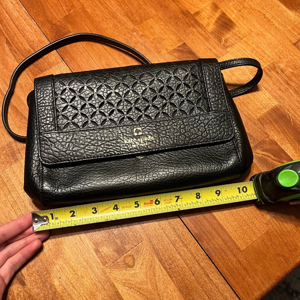 Kate Spade Textured Black Crossbody Bag